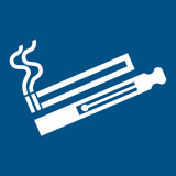 Pictogram E-sigaret/Vapen/Roken toegestaan, 100 x 100 mm