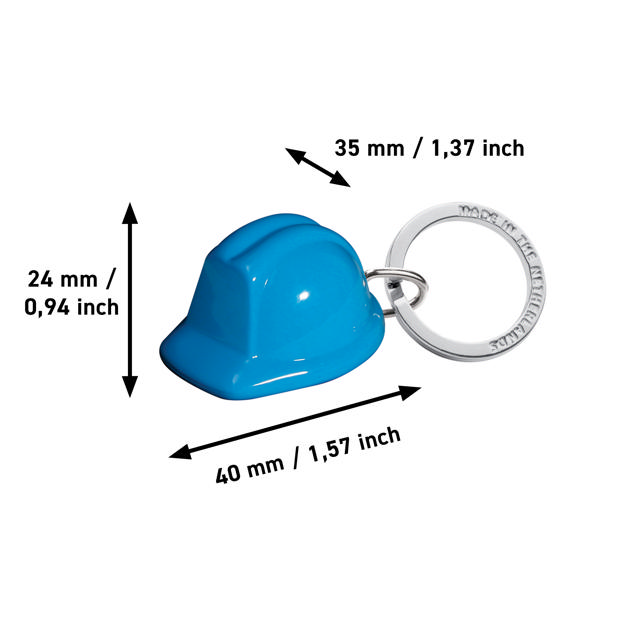 Sleutelhanger Veiligheidshelm, gerecycled