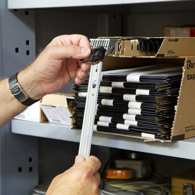 Beugels voor Tarifold Pro wand zichtpanelensysteem