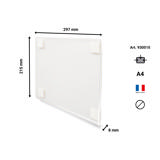 Zelfklevende acryl informatiehouder, permanent, A4