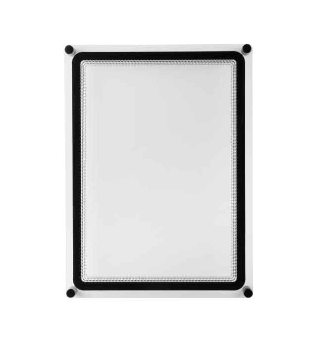 Acryl wand informatiehouder met A4 magneto display frame - staand/liggend