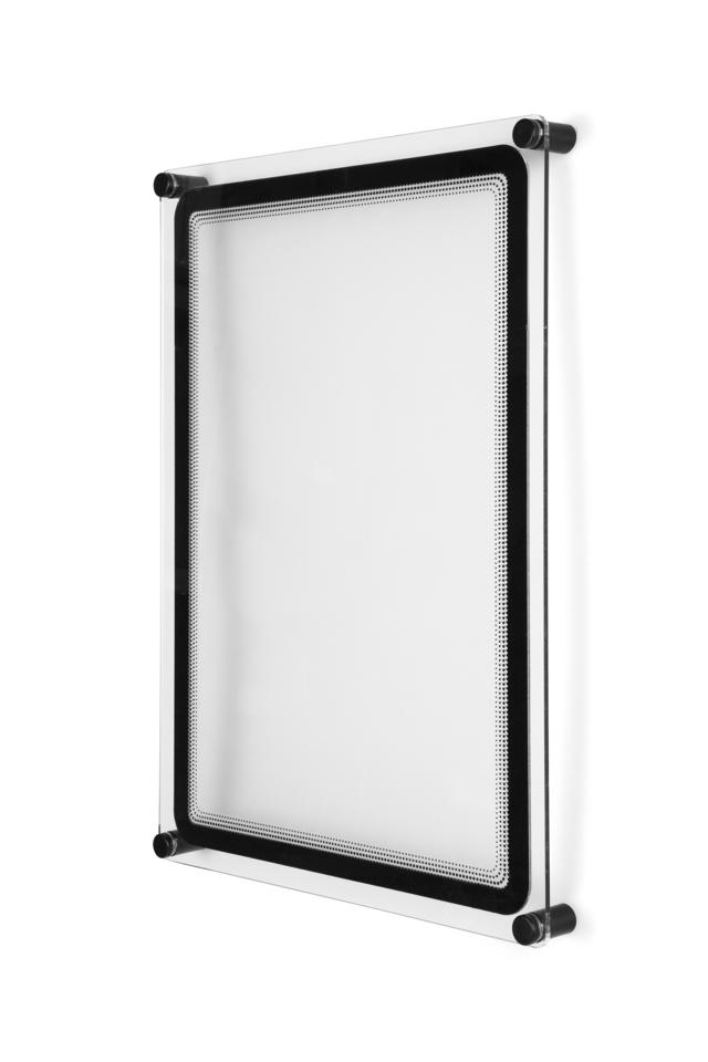 Acrylic wand informatiehouder met A4 magneto displayframe