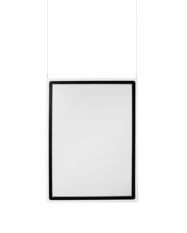 Acrylic hangende informatiehouder met A1 Magneto displayframe, verticaal/horizontaal