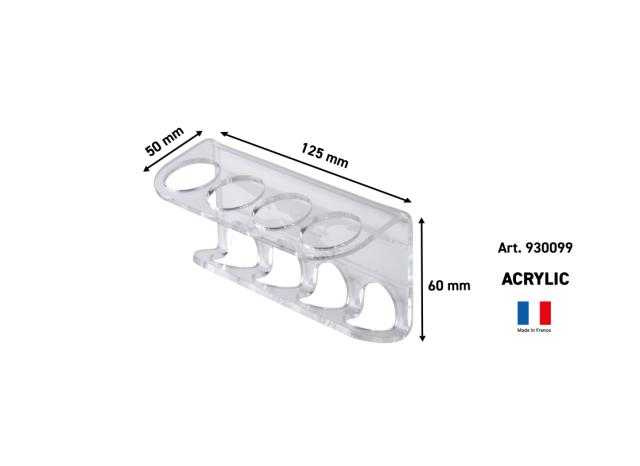 Zelfklevende acryl penhouder voor 4 markers