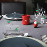 Aanpasbare acryl tafelkaart, rond