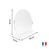 Aanpasbare acryl tafelkaart, rond