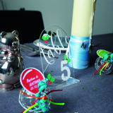 Aanpasbare acryl tafelkaart, ronde