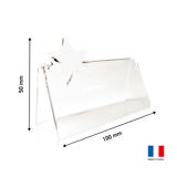 Aanpasbare acryl tafelkaart met ster