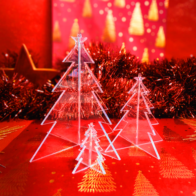 Acryl kerstboomset