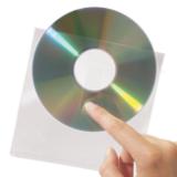 3L Zelfklevende CD/Dvd-tassen met duimgreep, 127 x 127 mm