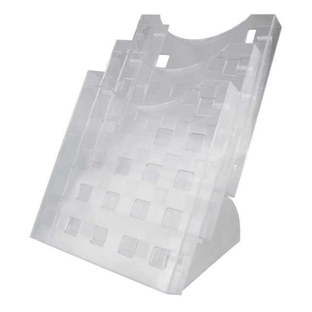 The Grid-folderhouder voor op het bureau, 3 vakken, A4 