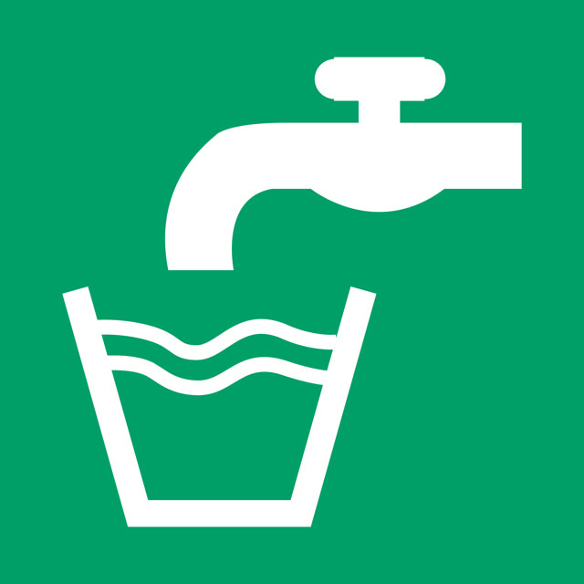 Pictogram bordje Drinkwater