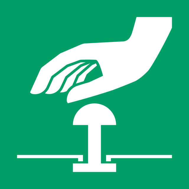 Pictogram bordje Noodstop