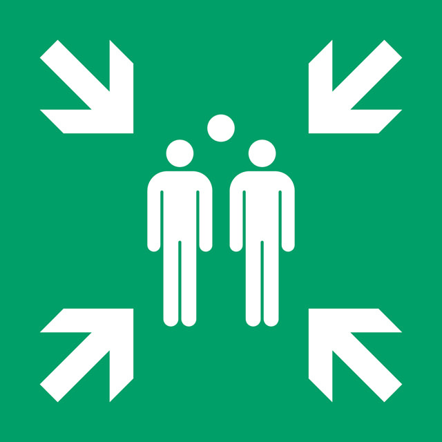 Pictogram bordje Verzamelplaats