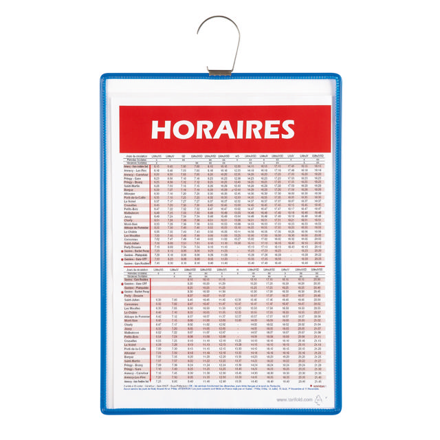 Tarifold displayframe met haak, A5, verticaal